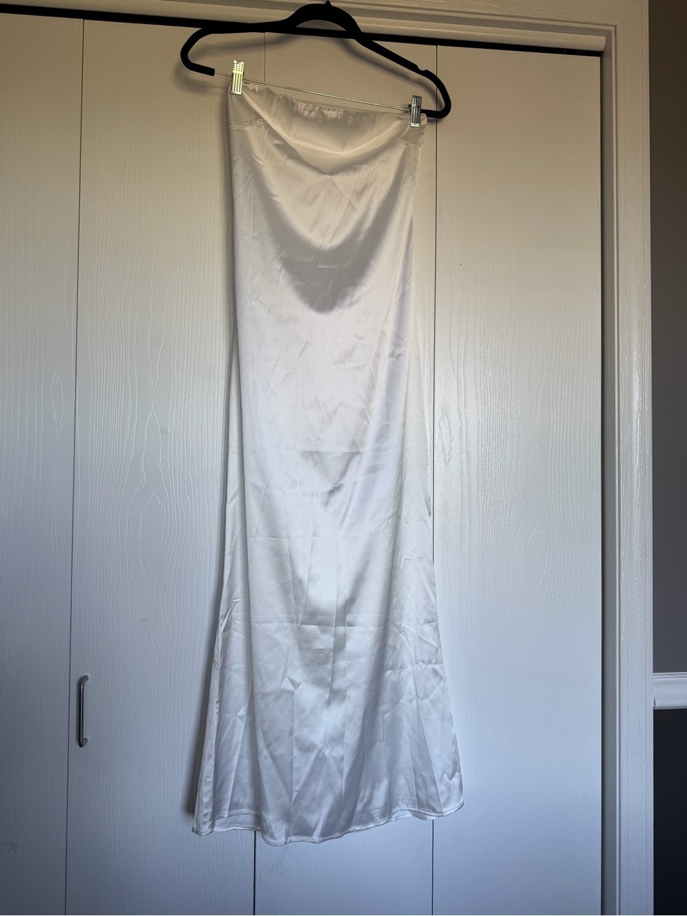 White Silk Slip Dress
